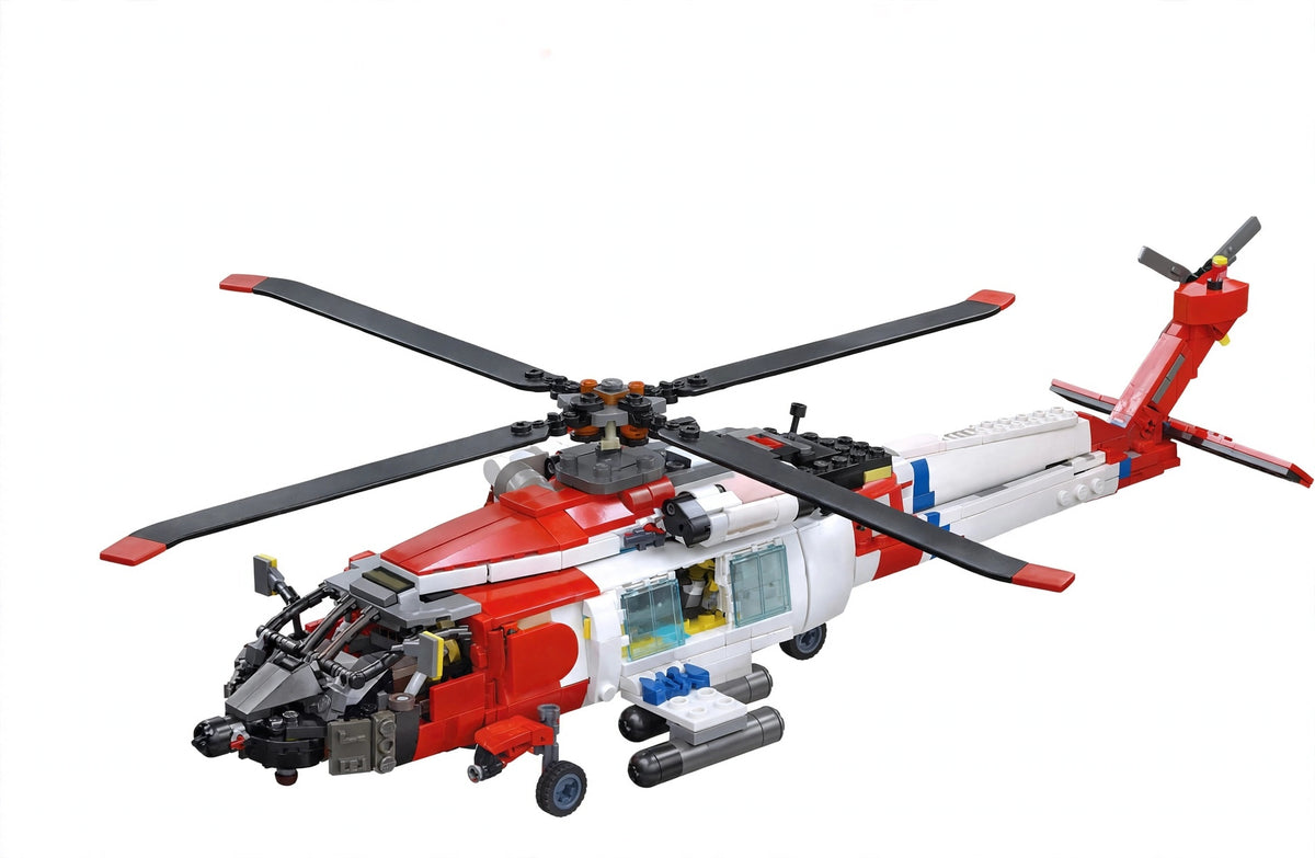 Mh-60T Eagle Rescue Helicopter Building Set 1408PCS