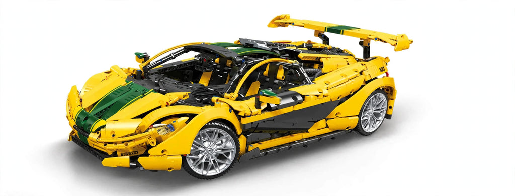 Yellow Hypercar Model Kit