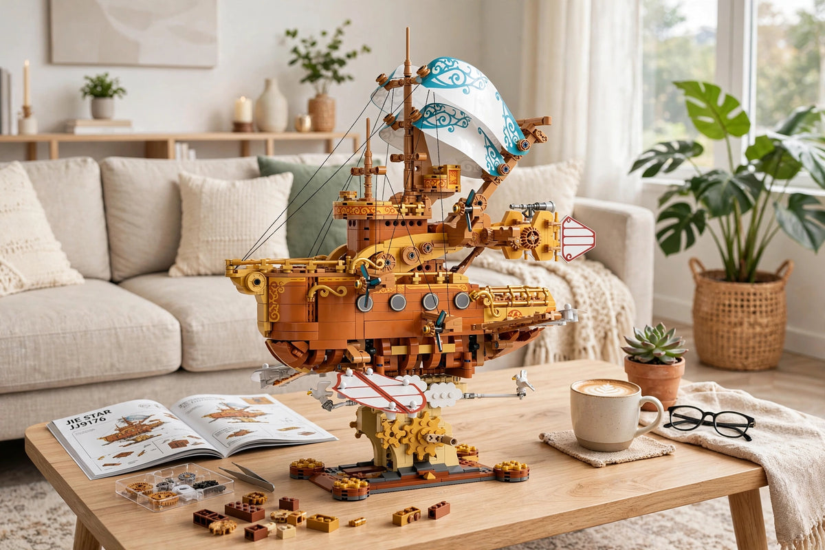 Steam Fantasy Retro Spaceship Building Set 1864PCS