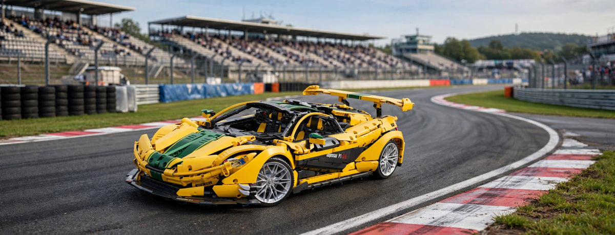 Yellow Hypercar Model Kit