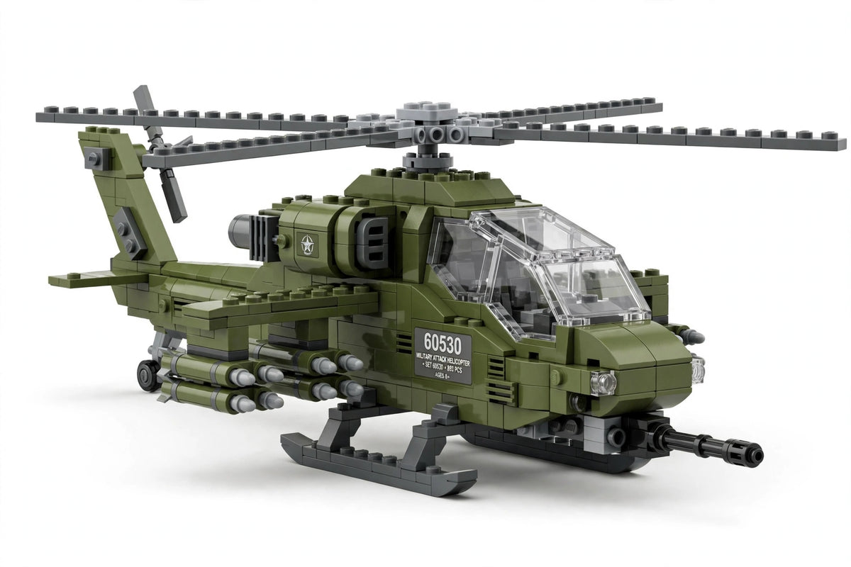 Military Attack Helicopter - Technic Building Set