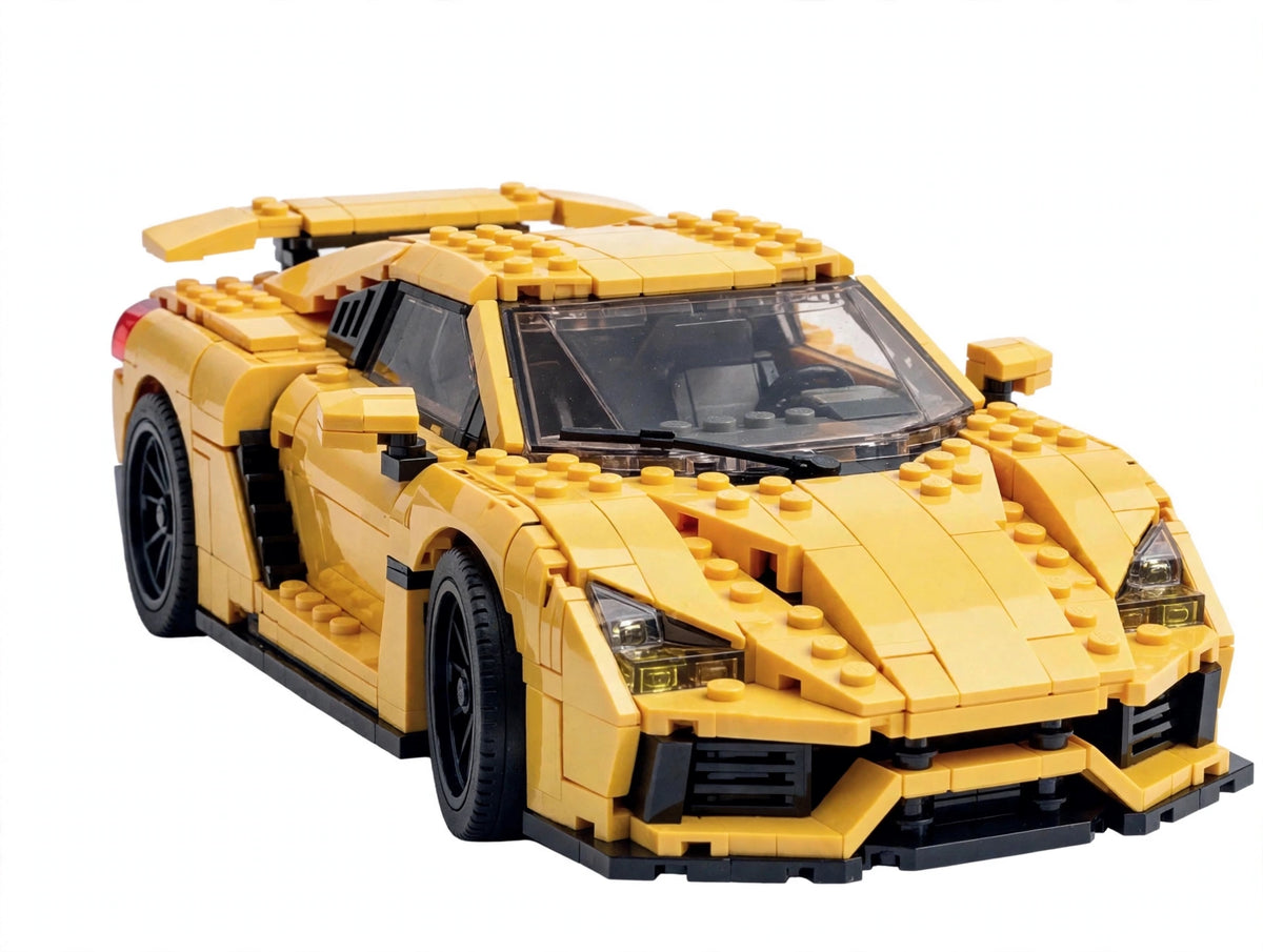 Yellow Supercar - Brick Model