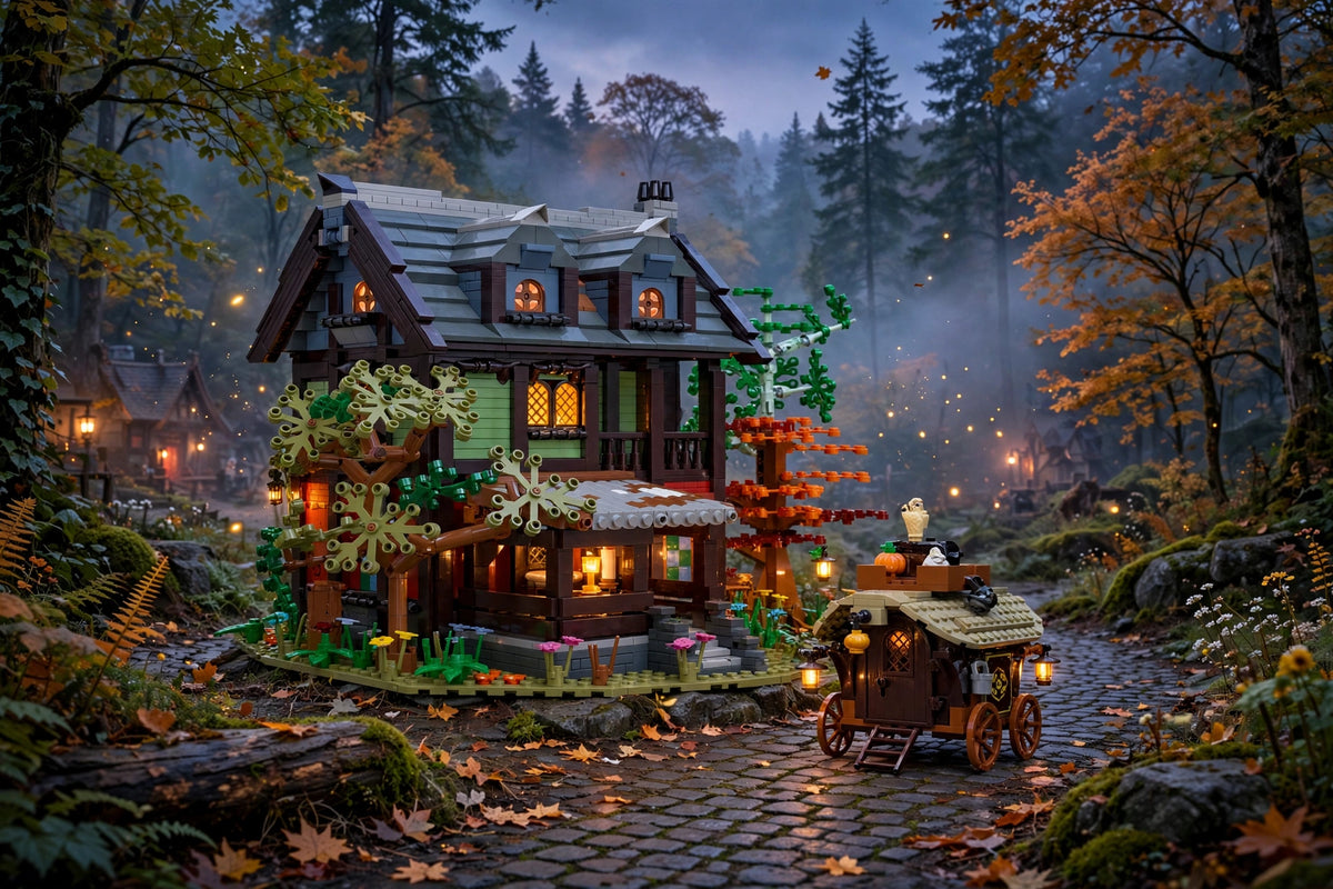 Medieval Inn Building Set - Enchanted Forest Tavern