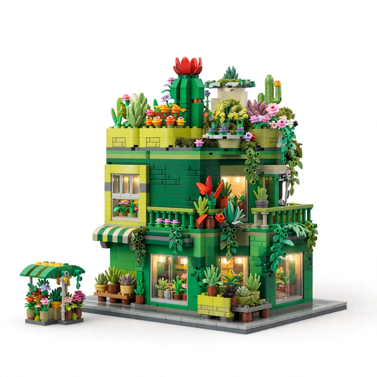 Succulent Plant Shop Building Set – Brickova