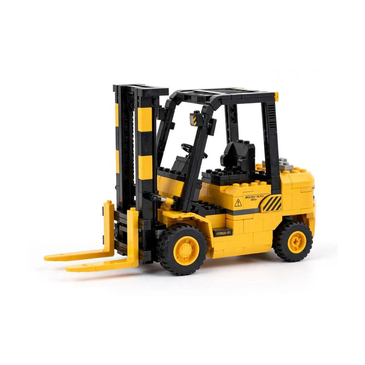 Heavy Duty Forklift Building Set - Construction Vehicle Model - Brickova