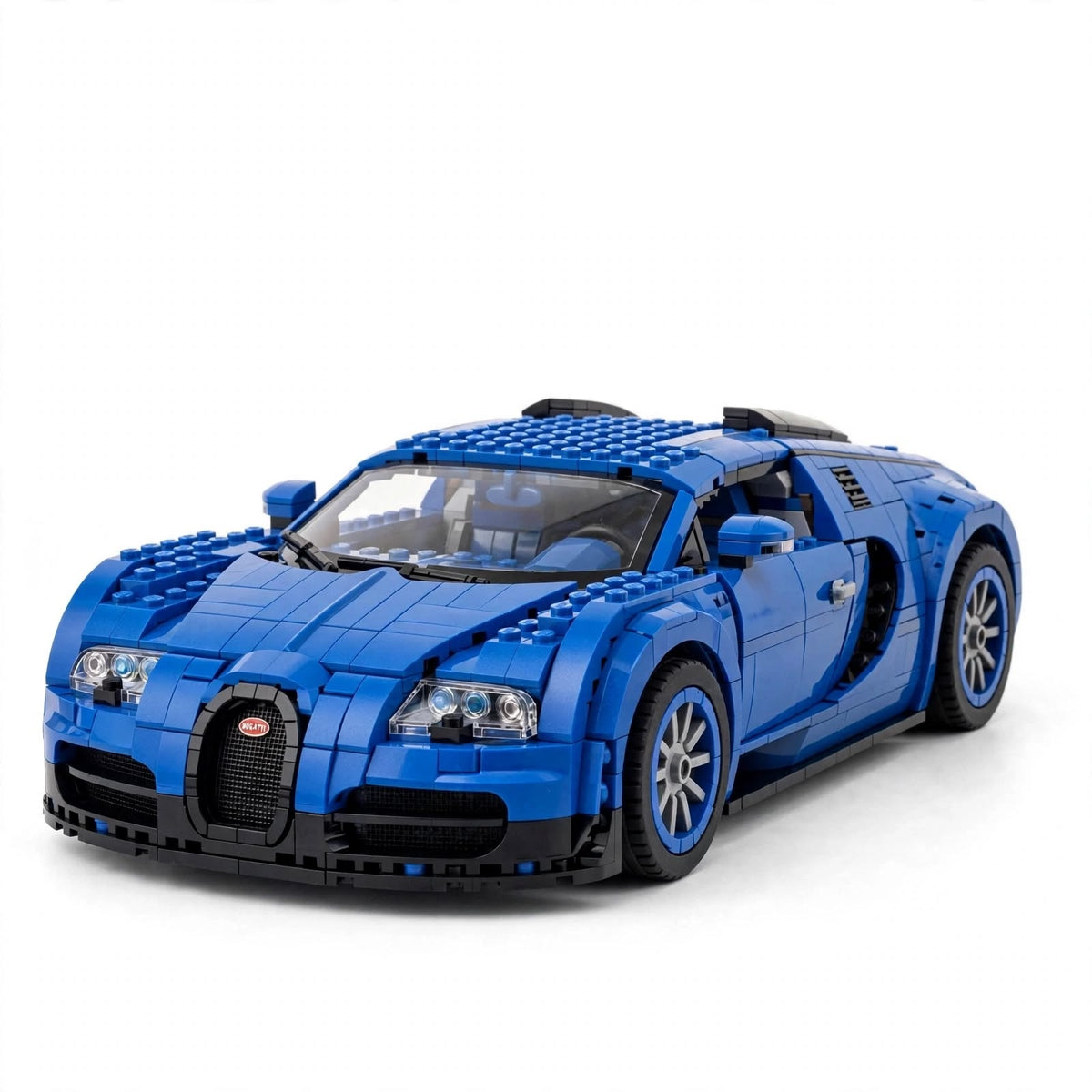 Blue Supercar 1:8 Scale Brick Built Model