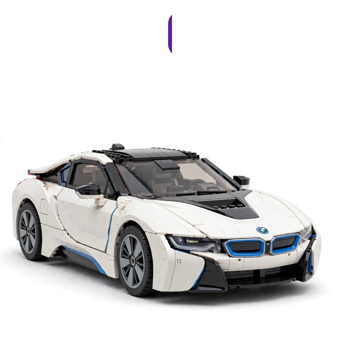 White Supercar - Brick Model