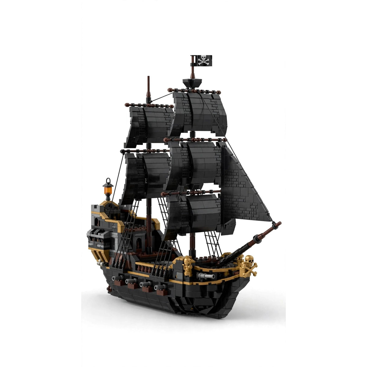 BRICKOVA Black Pearl III - Pirate Ship Building Blocks - 932 PCS