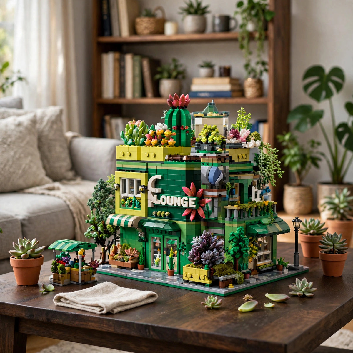 Building Material Quantifiers Succulent Plant Shop Building Set – Brickova